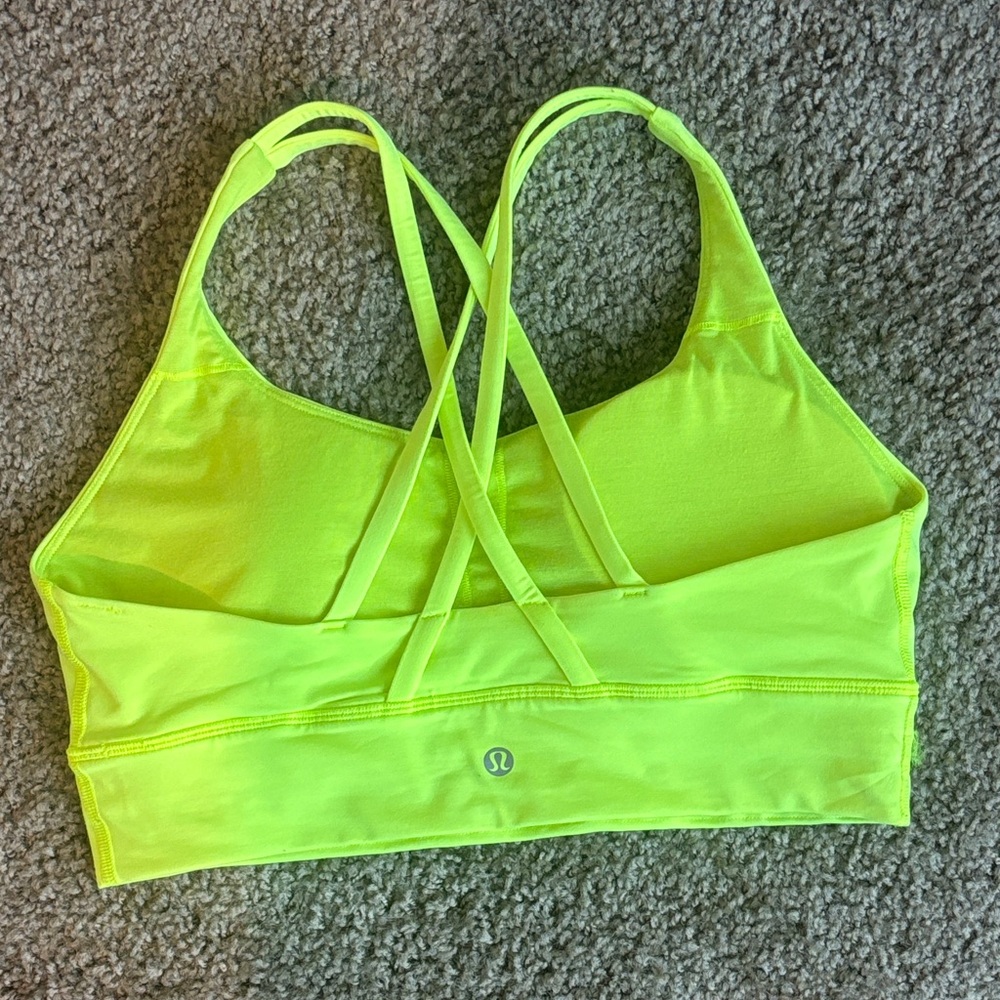 lululemon athletica Bright Yellow Sports Bra